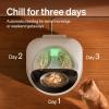 imagePETLIBRO Automatic Wet Cat Feeder with Refrigeration 2026 New Verision AppControlled Cat Food Dispenser with Semiconductor Cooling 3 Fresh Meals for 3 Days Stainless Steel BowlWhite