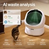 image:imagePETLIBRO Automatic Litter Box with AICamera Waste Analysis amp 90Day AI Trial OpenTop Self Cleaning Litter Box for Large Cats with MultiCats Recognition Weight amp Usage Tracking Auto OdorControlWhite