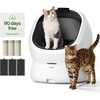 image:imagePETLIBRO Automatic Litter Box with AICamera Waste Analysis amp 90Day AI Trial OpenTop Self Cleaning Litter Box for Large Cats with MultiCats Recognition Weight amp Usage Tracking Auto OdorControlWhite
