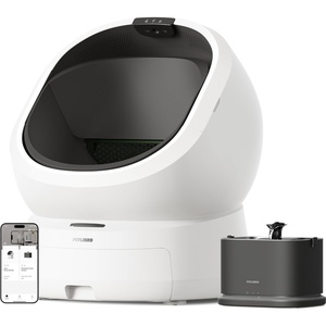 image:imageBundle of PETLIBRO Automatic Litter Box with Cordless Cat Water Fountain Self Cleaning Litter Box with AI Waste Analysis MultiCats Recognition and Odor Control Battery Operated Pet Water Fountain
