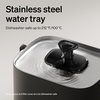 image:imagePETLIBRO Cat Water Fountain Stainless Steel Tray Cordless Cat Fountain Battery Operated 3L101oz Pet Water Fountain App Monitoring Quiet Cat fountains for drinking Easy Clean 5G WiFi Cat DispenserBlack