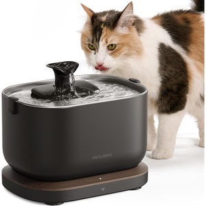 image:imagePETLIBRO Cat Water Fountain Stainless Steel Tray App Monitoring Cat Fountain Indoor 25L84oz Dockstream Pet Water Fountain Quite Cat Fountains for Drinking 24G WiFi Cat Water Dispenser BPAFreeBlack