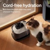 image:imagePETLIBRO Cordless Cat Water Fountain Cat Fountain Battery Operated Pet Water Fountain with Stainless Steel Tray 25L84oz Cat Fountains with 5 Replacement Filters Easy to Clean Dog Water FountainBlack