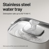 image:imageBundle of PETLIBRO Upgrade Cat Water Fountain Cordless Cat Fountain App Monitoring 3L101oz Dockstream 2 Pet Water Fountain with Stainless Steel Tray Dog Water Bowl Dispenser  Splash ShieldWhite