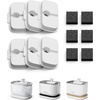 image:imageBundle of PETLIBRO Upgrade Cat Water Fountain Cordless Cat Fountain App Monitoring 3L101oz Dockstream 2 Pet Water Fountain with Stainless Steel Tray Dog Water Bowl Dispenser  Splash ShieldWhite