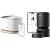 image:imageBundle of PETLIBRO Upgrade Cat Water Fountain Cordless Cat Fountain App Monitoring 3L101oz Dockstream 2 Pet Water Fountain with Stainless Steel Tray Automatic Cat Feeder 5L Timed Pet Feeder