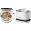image:imagePETLIBRO Automatic Cat Feeder Wet Food with Cordless Cat Water Fountain Refrigerated Auto AppControlled Feeder with Stainless Steel Bowl Semiconductor Cooling 25L84oz Fountain Battery Operated