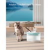 image:imagePETLIBRO Cat Water Fountain Cordless Pet Water Fountain Battery Operated 25L84oz Dockstream Water Fountains for Cats Indoor Cat Fountain with Stainless Steel Tray Easy to Clean BPAFreeBlue