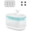 image:imagePETLIBRO Cat Water Fountain Cordless Pet Water Fountain Battery Operated 25L84oz Dockstream Water Fountains for Cats Indoor Cat Fountain with Stainless Steel Tray Easy to Clean BPAFreeBlue