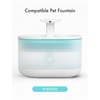 image:imagePETLIBRO Cat Water Fountain Cordless Pet Water Fountain Battery Operated 25L84oz Dockstream Water Fountains for Cats Indoor Cat Fountain with Stainless Steel Tray Easy to Clean BPAFreeBlue