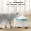 image:imagePETLIBRO Cat Water Fountain Cordless Pet Water Fountain Battery Operated 25L84oz Dockstream Water Fountains for Cats Indoor Cat Fountain with Stainless Steel Tray Easy to Clean BPAFreeBlue