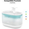 image:imagePETLIBRO Cat Water Fountain Cordless Pet Water Fountain Battery Operated 25L84oz Dockstream Water Fountains for Cats Indoor Cat Fountain with Stainless Steel Tray Easy to Clean BPAFreeBlue