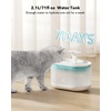 image:imagePETLIBRO Cat Water Fountain Cordless Pet Water Fountain Battery Operated 25L84oz Dockstream Water Fountains for Cats Indoor Cat Fountain with Stainless Steel Tray Easy to Clean BPAFreeBlue