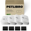 image:imageBundle of PETLIBRO Cat Water Fountain Stainless Steel Tray App Monitoring Cat Fountain Indoor 25L84oz Dockstream Pet Water Fountain BPAFree  PETLIBRO 4 Packs Replacement Filters for2 MonthsWhite
