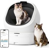 image:imagePETLIBRO Automatic Litter Box with AICamera Waste Analysis Auto OdorControl Self Cleaning Cat Litter Box with 55 Count Litter Liners OpenTop Litterbox with MultiCats Recognition Usage TrackingWhite