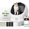 image:imagePETLIBRO Automatic Litter Box with AICamera Waste Analysis Auto OdorControl Self Cleaning Cat Litter Box with 55 Count Litter Liners OpenTop Litterbox with MultiCats Recognition Usage TrackingWhite