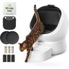 image:imagePETLIBRO Automatic Litter Box with AICamera Waste Analysis Auto OdorControl Self Cleaning Cat Litter Box with 55 Count Litter Liners OpenTop Litterbox with MultiCats Recognition Usage TrackingWhite