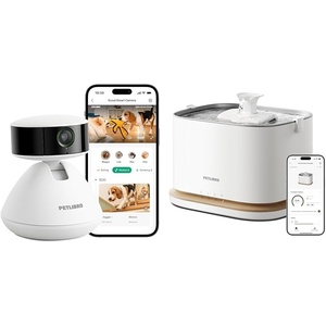image:imageBundle of PETLIBRO AI Dog Camera Pet Camera Indoor with Phone App 360 View  Upgrade Cat Water Fountain Cordless Cat Fountain Battery Operated 3L101oz Dockstream 2 Pet Water Fountain