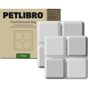 image:imagePETLIBRO Pet Food Desiccant Bag 12 Packs Desiccant Bags for Cat Dog Feeder  Prevents moisture damage Compatible with PETLIBRO Automatic Cat Feeder PLAF005 PLAF006 PLAF103 PLAF203 PLAF301